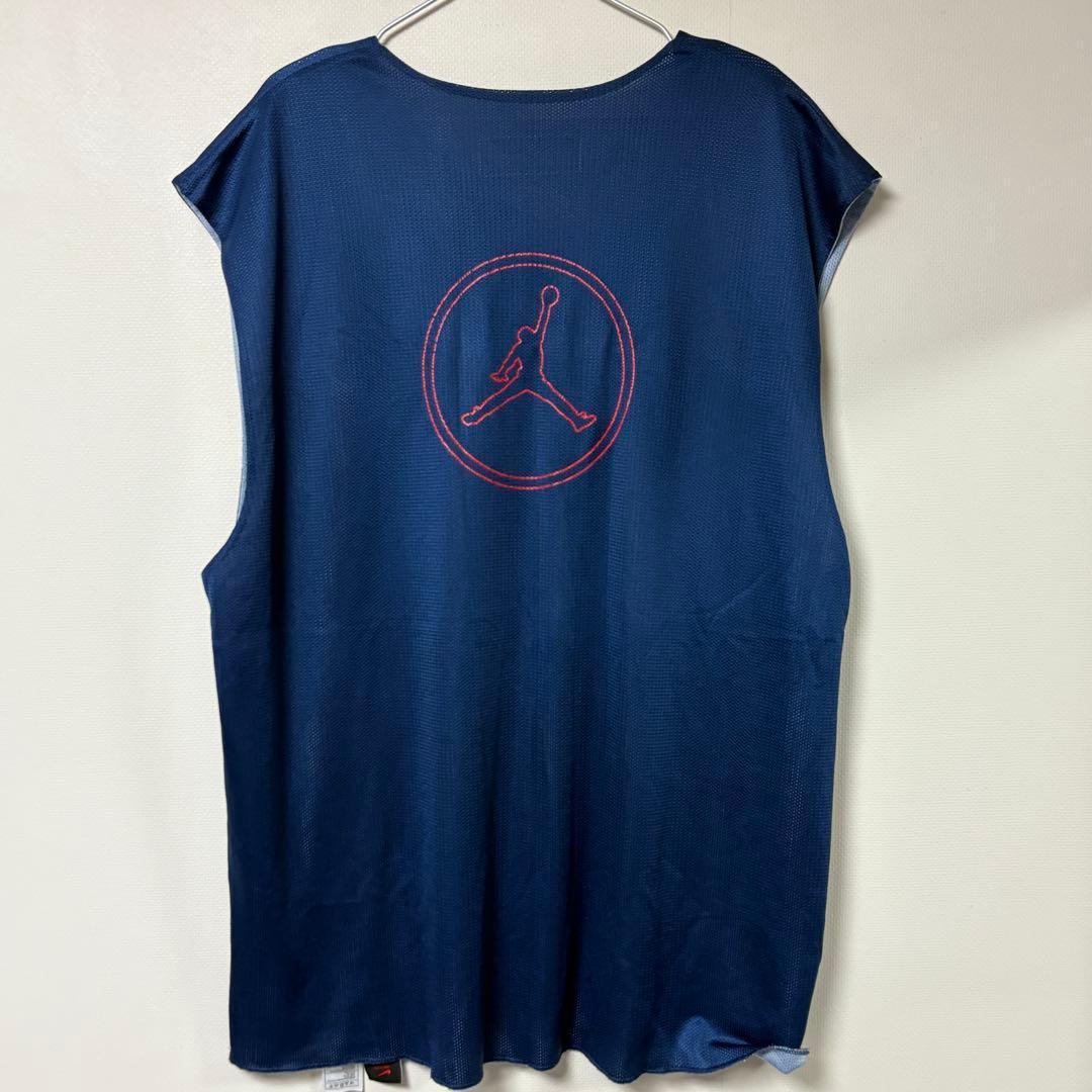 JORDAN リバーシブル タンクトップ バスケ ネイビー グレー XXL 希少