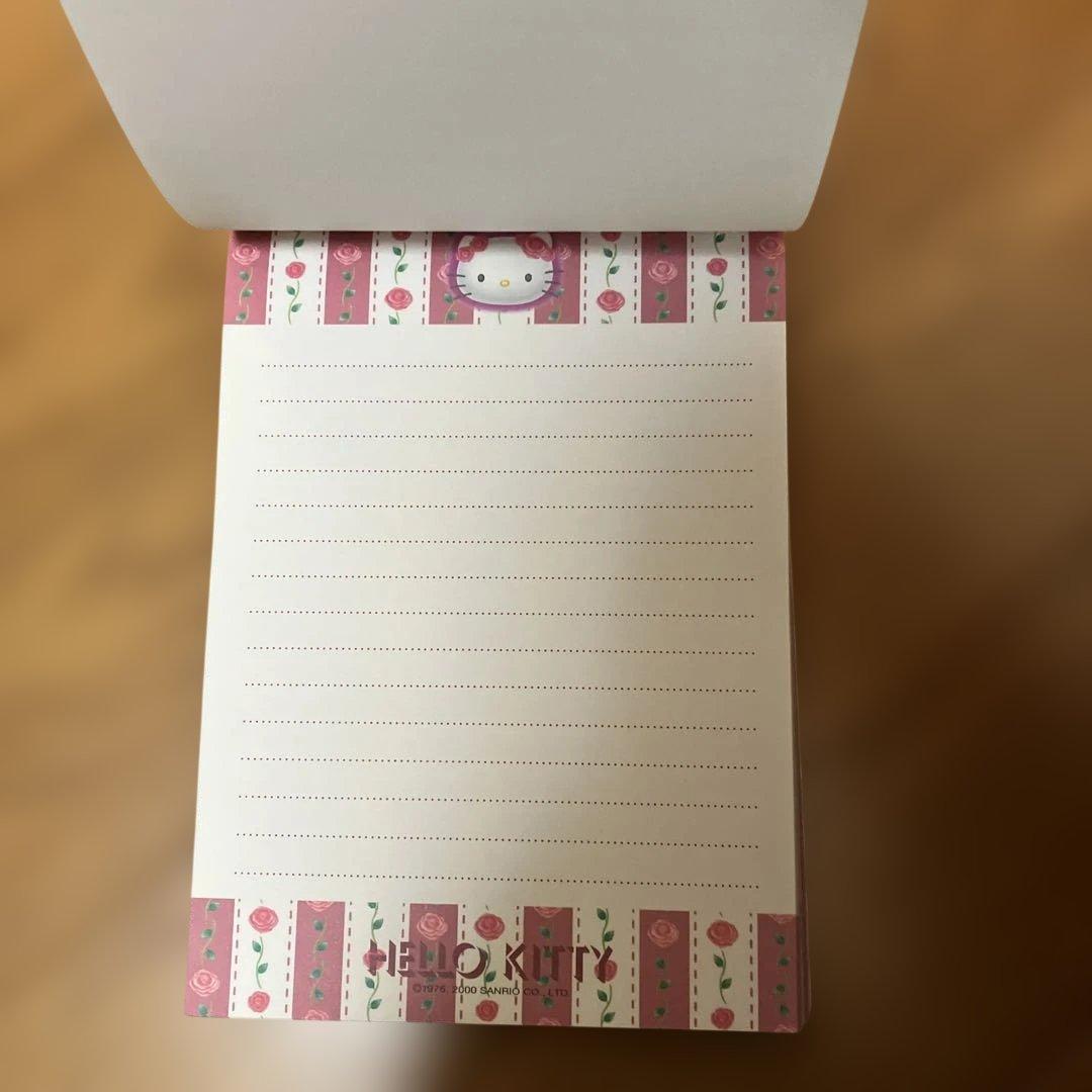 ハローキティ 薔薇 メモ レア 2000 当時物 レター