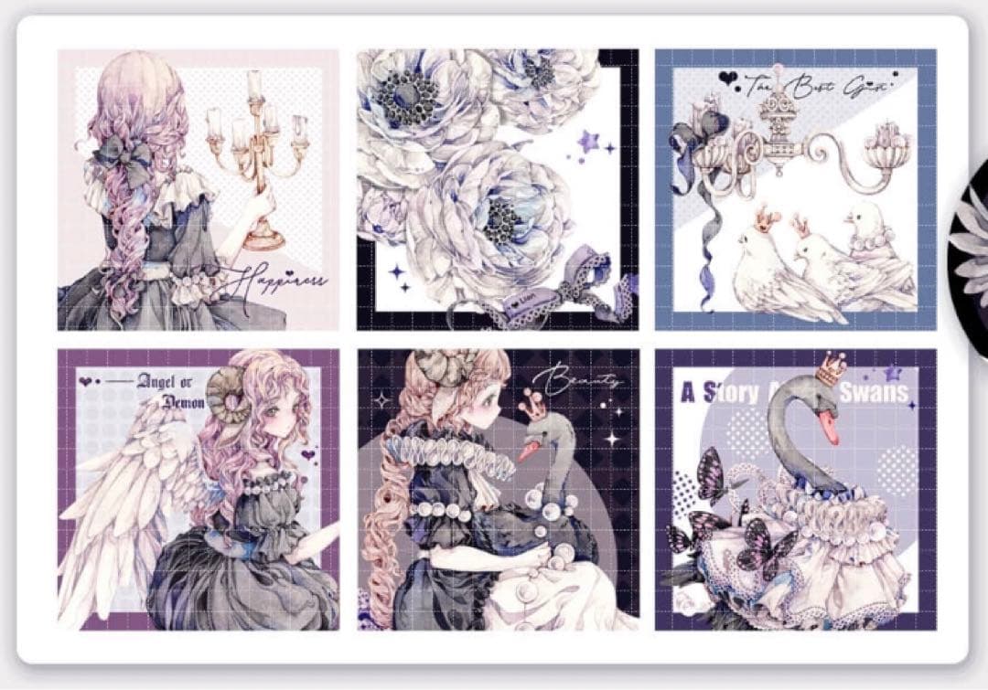 W1741.LION STUDIO 天鹅记 ロールシール ロールステッカー