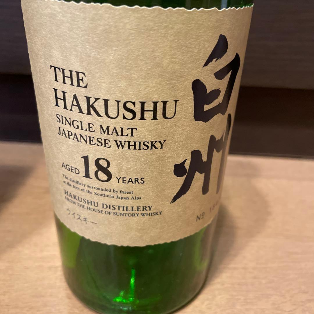 白州18年　空箱　未洗浄