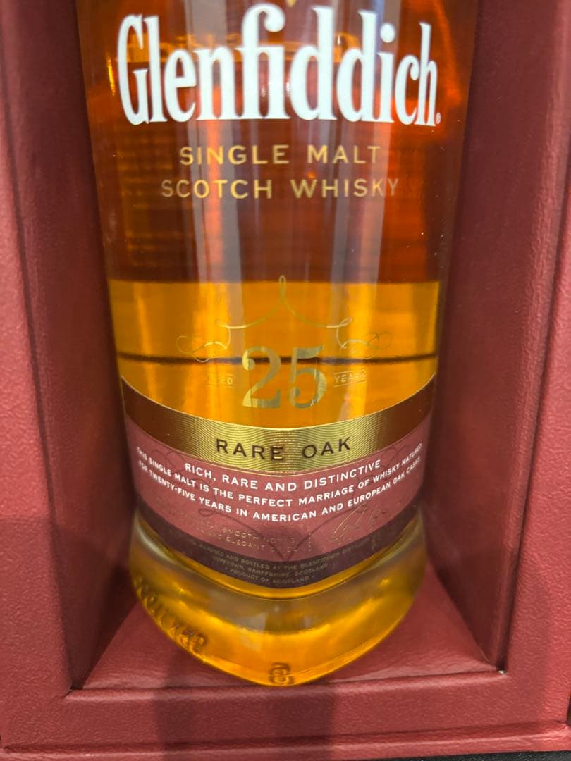 【未開栓】グレンフィデック25年レアオークウィスキー700ml
