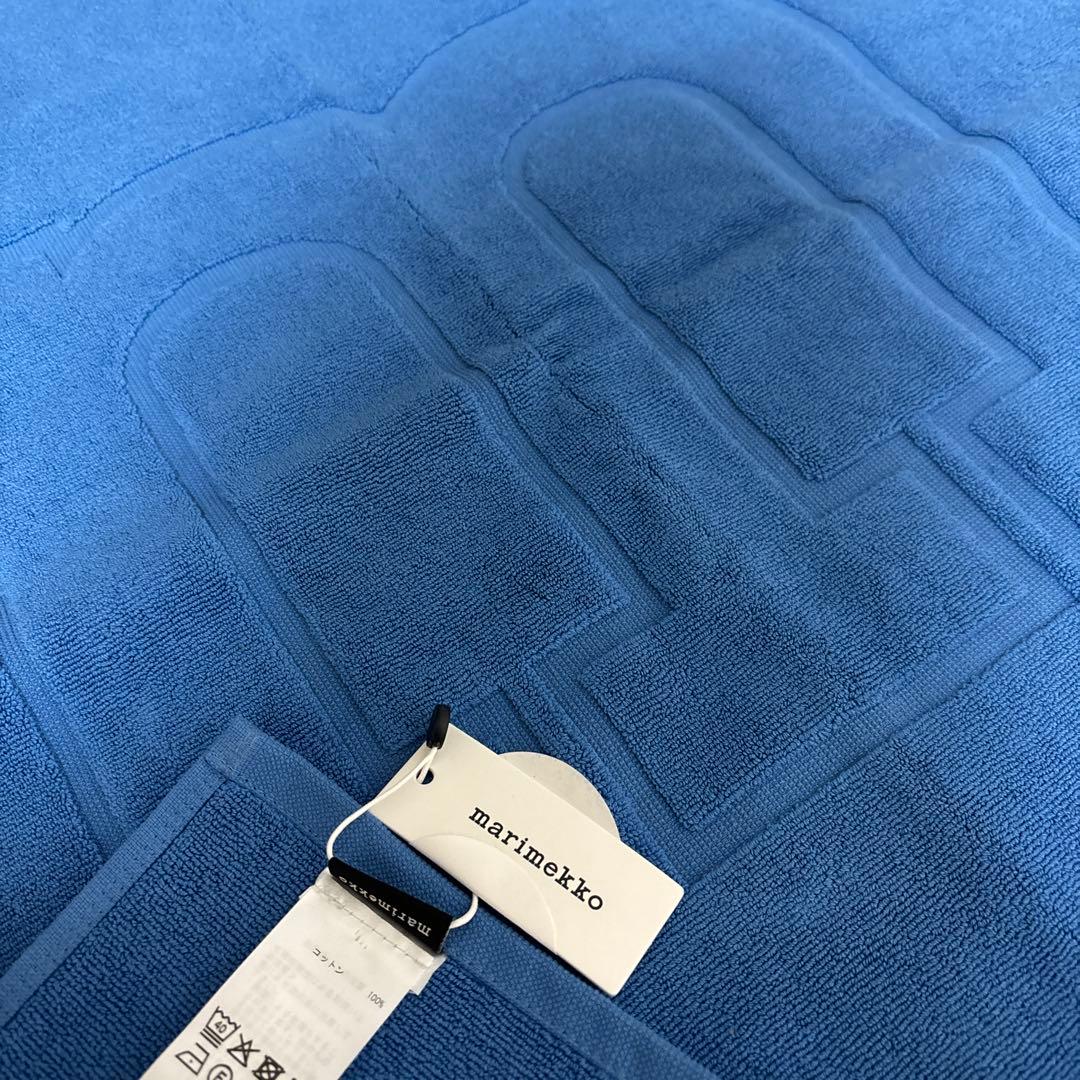 マリメッコ　marimekko バスマット　新品未使用品　ブルー　IKEA