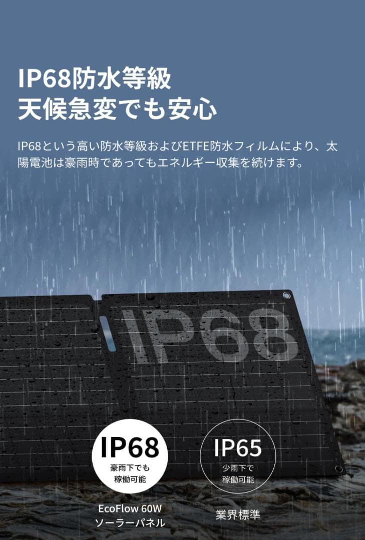 EcoFlow  3 + 60W ソーラーパネル セット