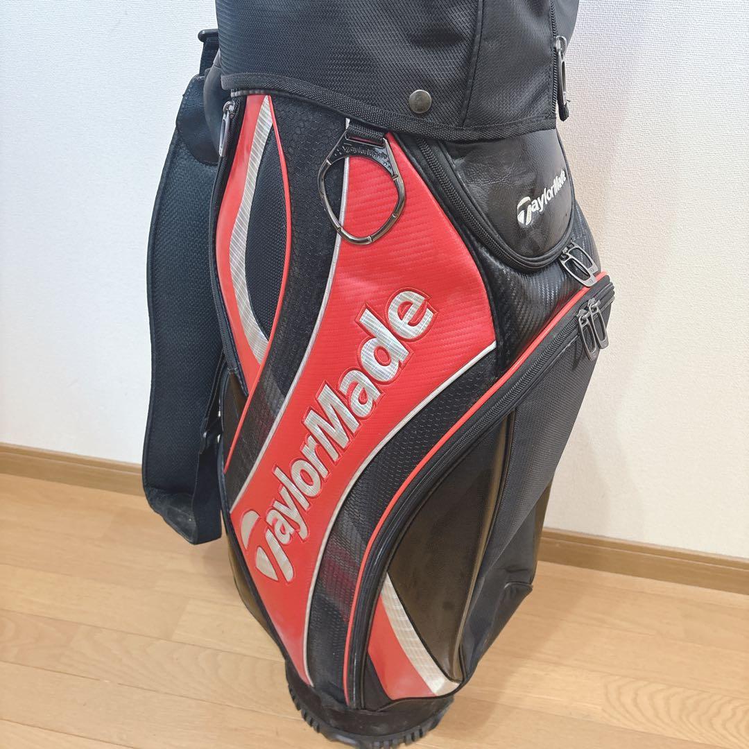K447 TaylorMade キャディバッグ 赤 黒