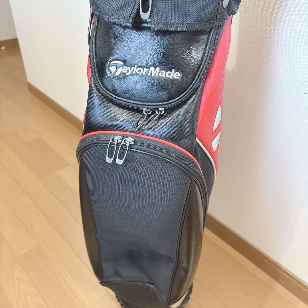 K447 TaylorMade キャディバッグ 赤 黒