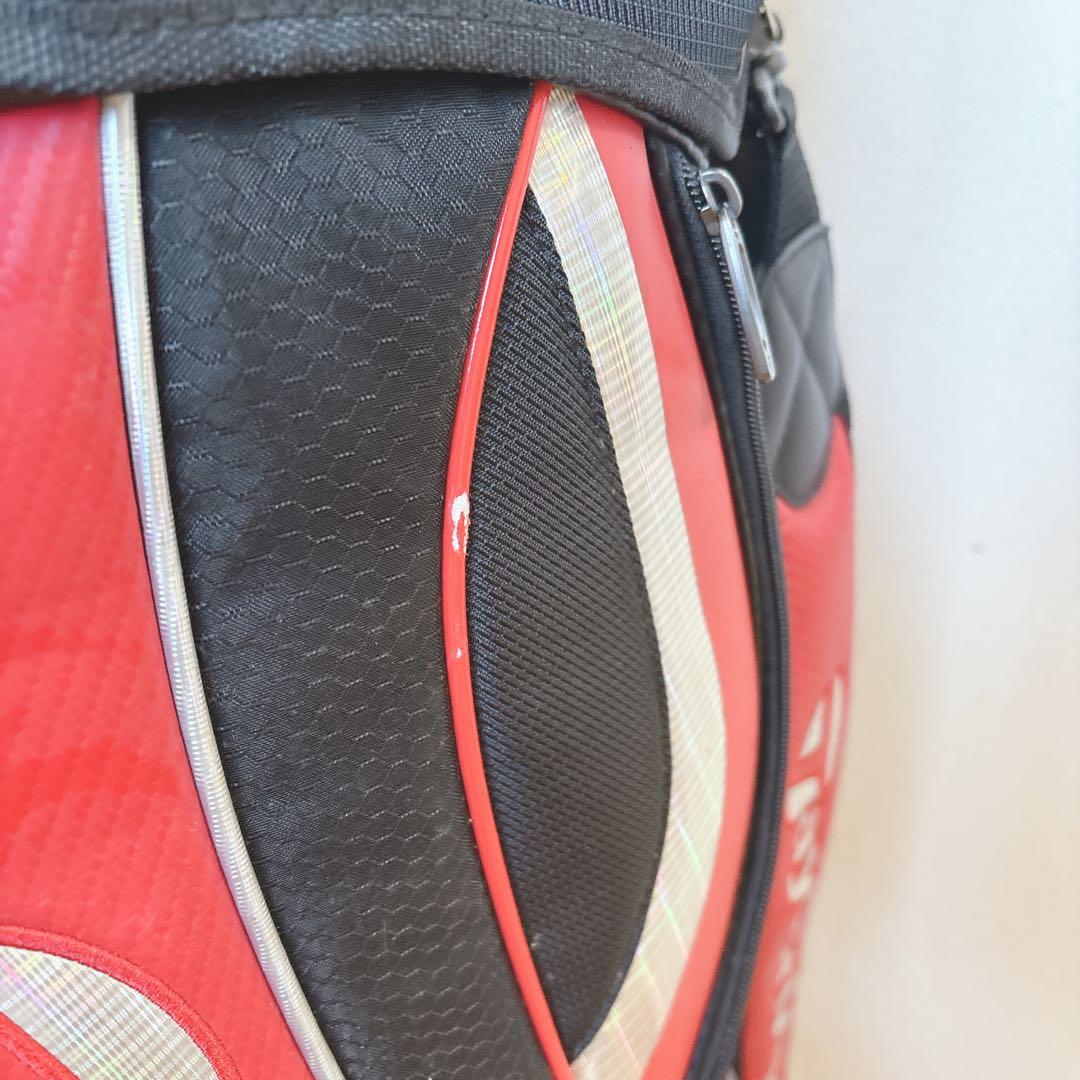 K447 TaylorMade キャディバッグ 赤 黒