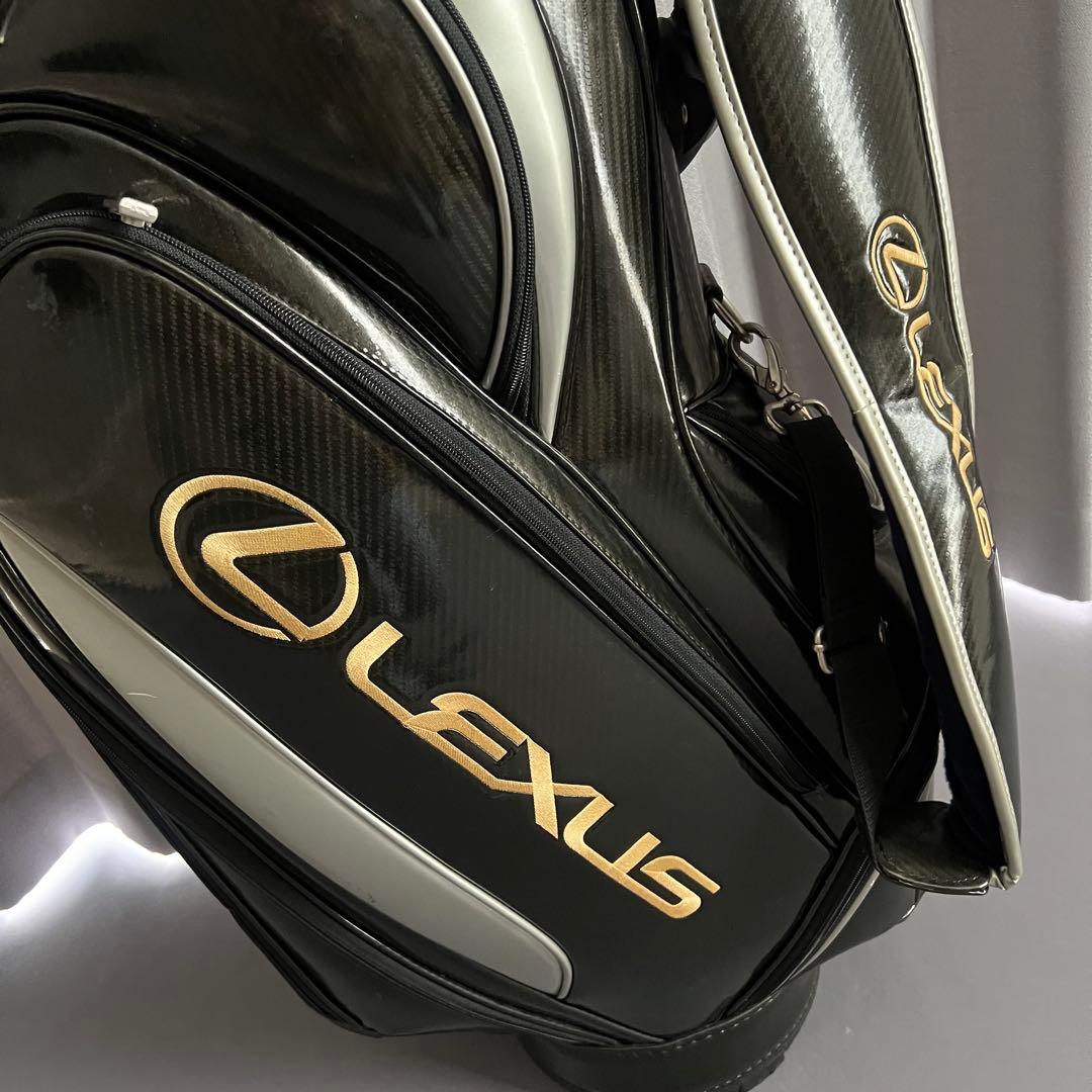 LEXUS レクサス　公式　キャディバッグ ブラック　黒　ゴルフ　GOLF 自立