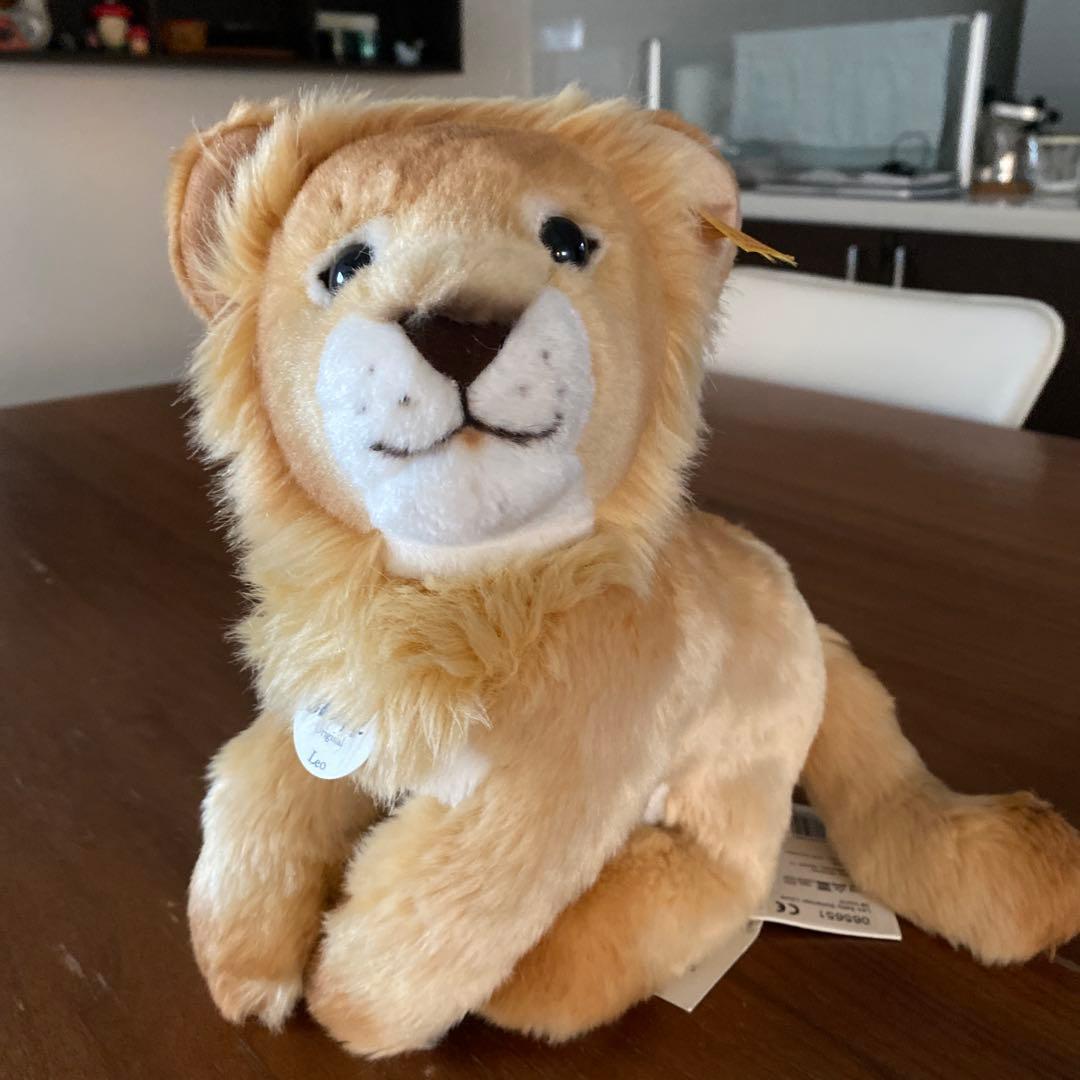 シュタイフ社　ベビーライオンのレオ-28cm テディーベア