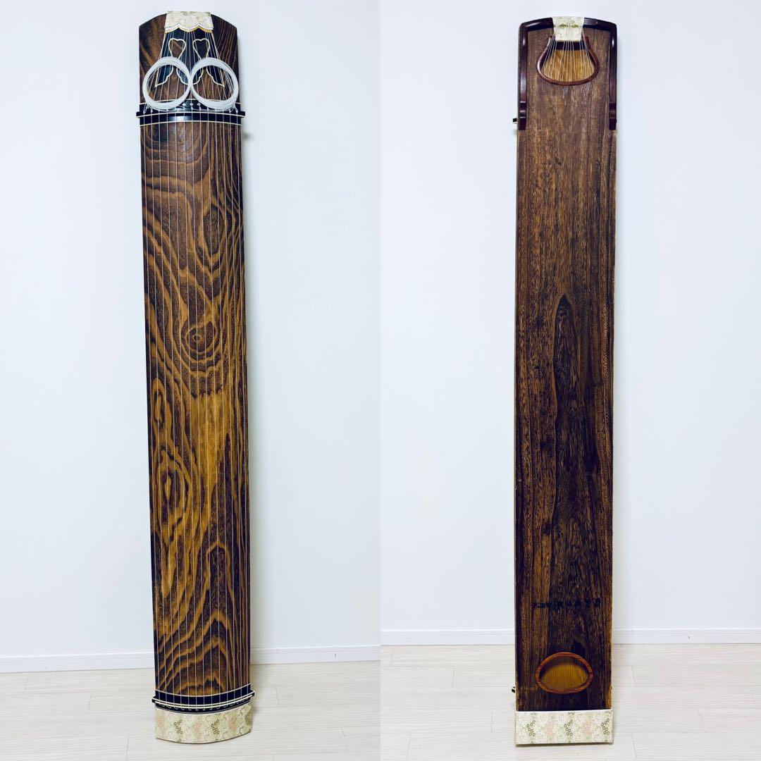 箏　13弦　すだれ彫り　和楽器　並甲 金蒔絵　上角
