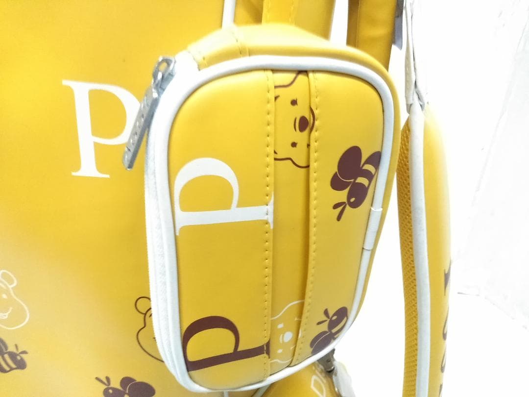 稀少 ディズニー プーさん キャディバッグ 8.5型 ヘッドカバー付★