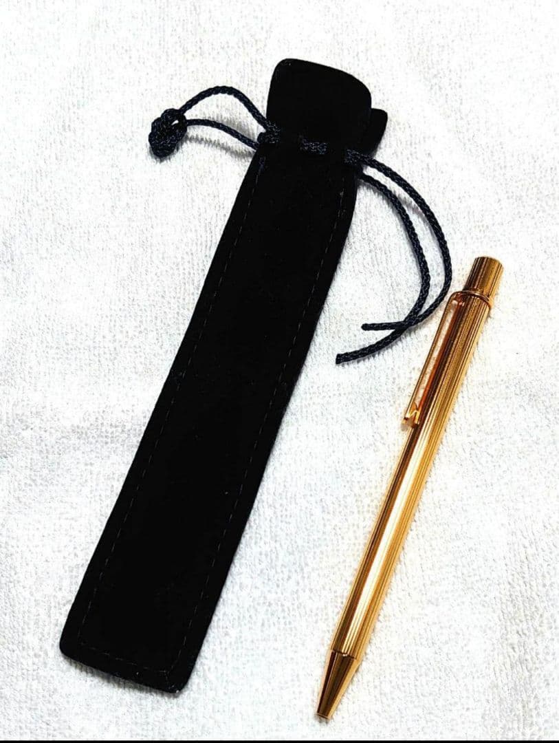 【美品】 カルティエ ボールペン マスト ドゥカルティエ ストライプ柄