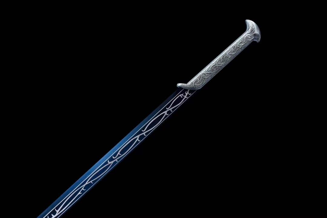 『精霊王』ブルー焼き 古兵器 武具　刀装具　日本刀　模造刀 居合刀