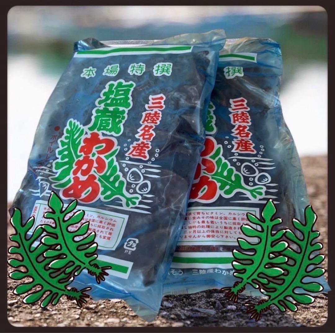 【大容量　初物】塩蔵わかめ 400g×10袋 4kg 三陸産 わかめ
