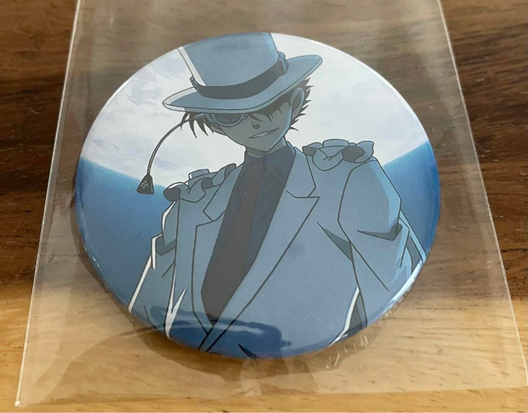 名探偵コナン　怪盗キッド　缶バッジ　青山剛昌ふるさと館限定　激レア　年代物