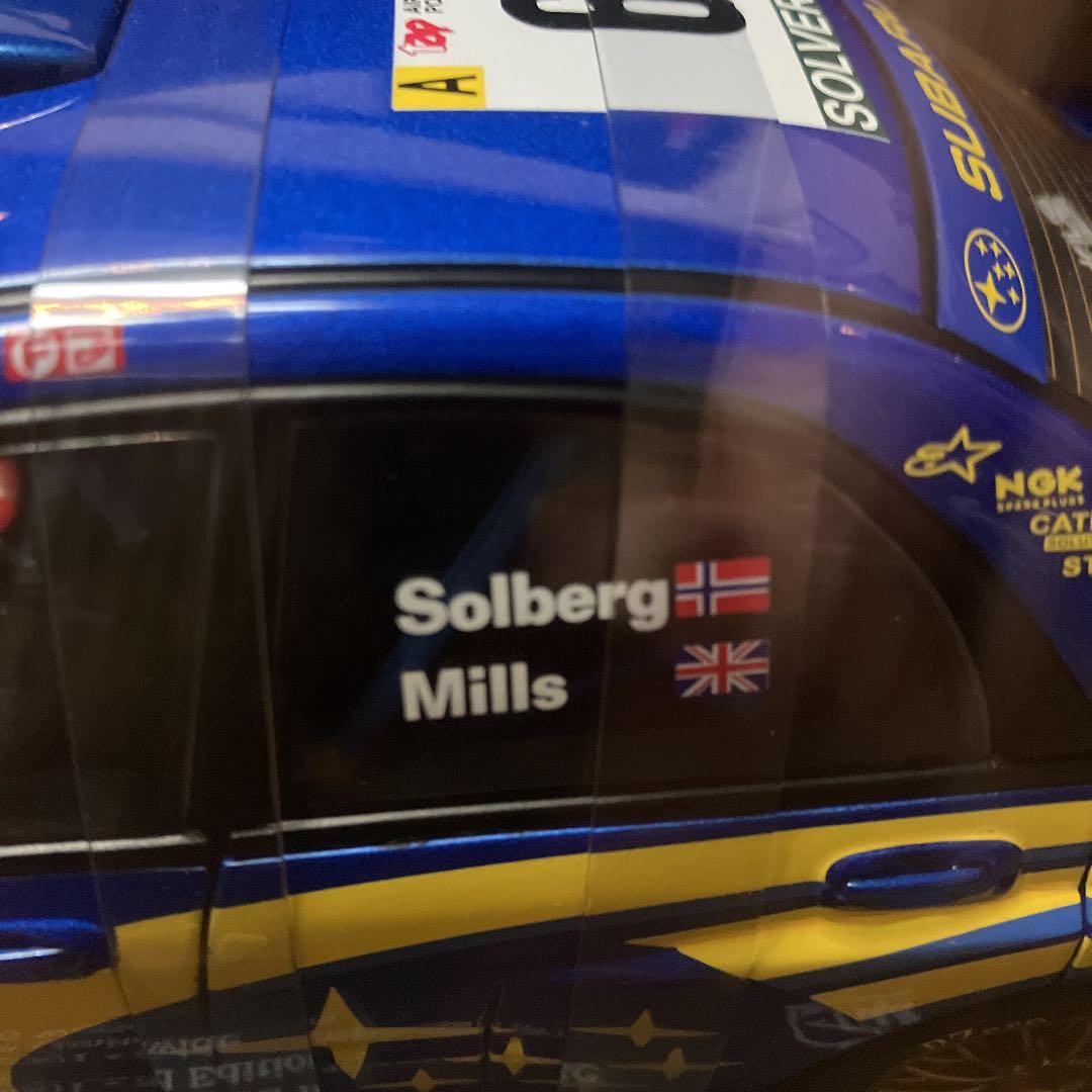 オートアート　2台セット1/18 スバルインプレッサ2001 ドライバーセット