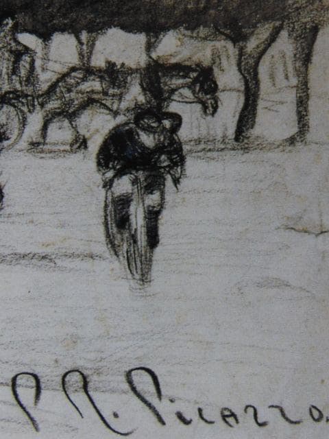 パブロ ピカソ、【街頭のヴァイオリン弾き】希少な画集画より 初期作品