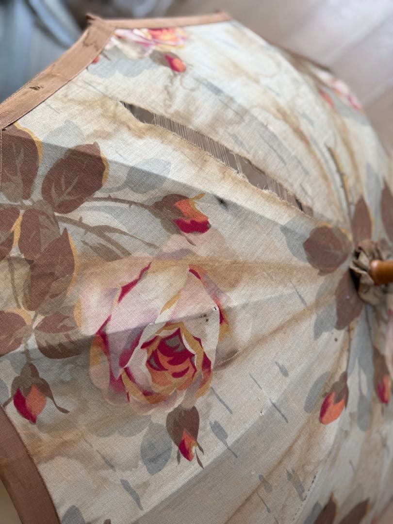 フランスアンティーク子供用日傘.b