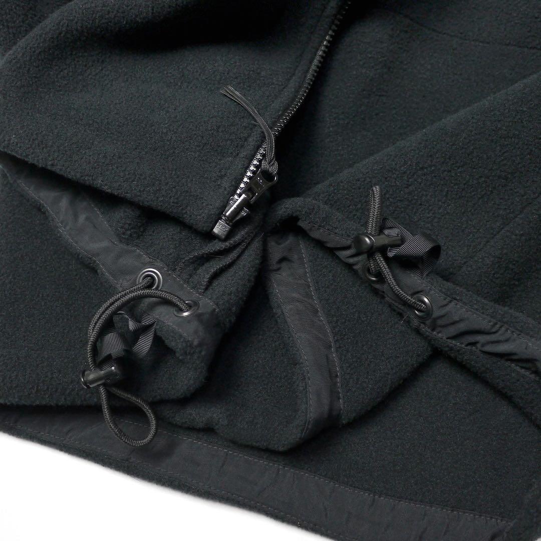 良品US NAVYミリタリー米軍ECWCSライナー黒フリースジャケットLブラック