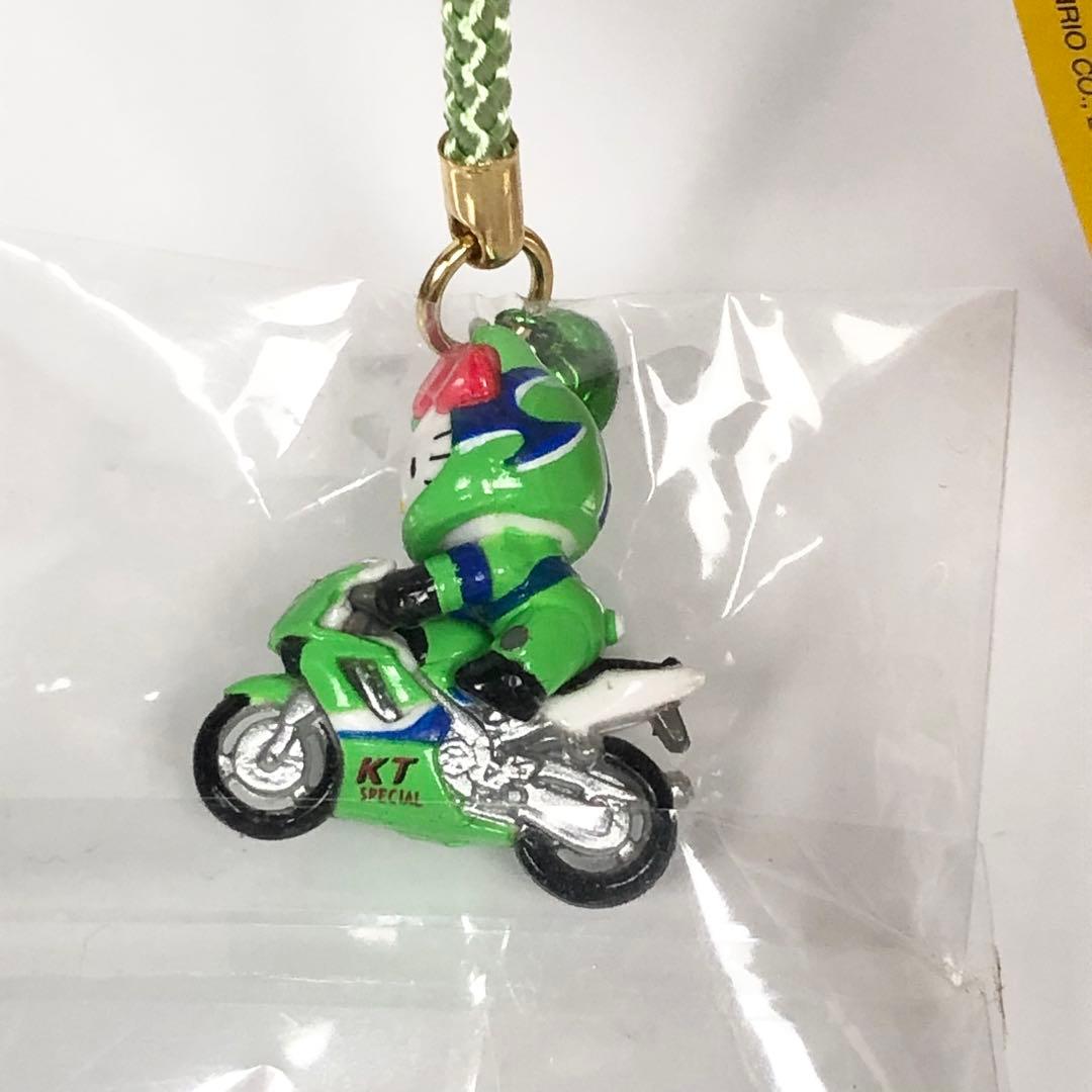 ハローキティ ストラップ サーキット限定 バイク グリーン Sanrio