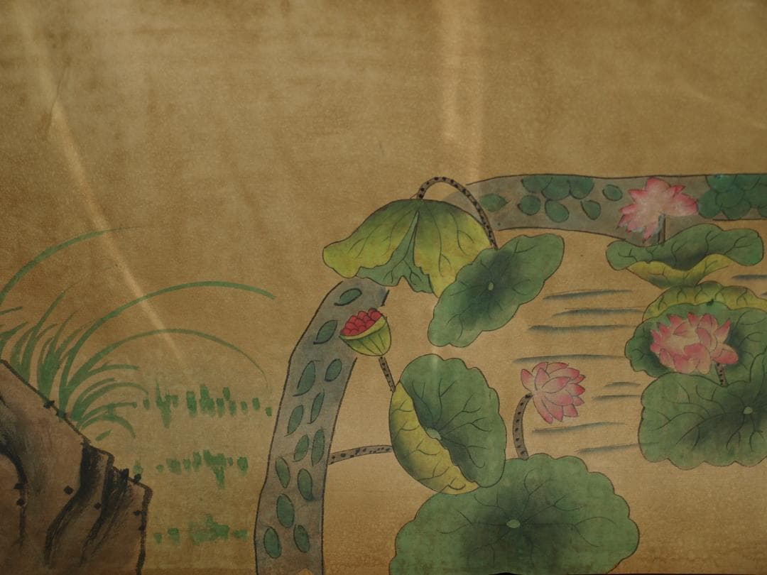 中国美术品 清時代の絵　　掛け軸激安骨董品 BD093A12-4