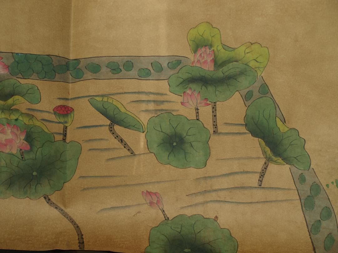 中国美术品 清時代の絵　　掛け軸激安骨董品 BD093A12-4