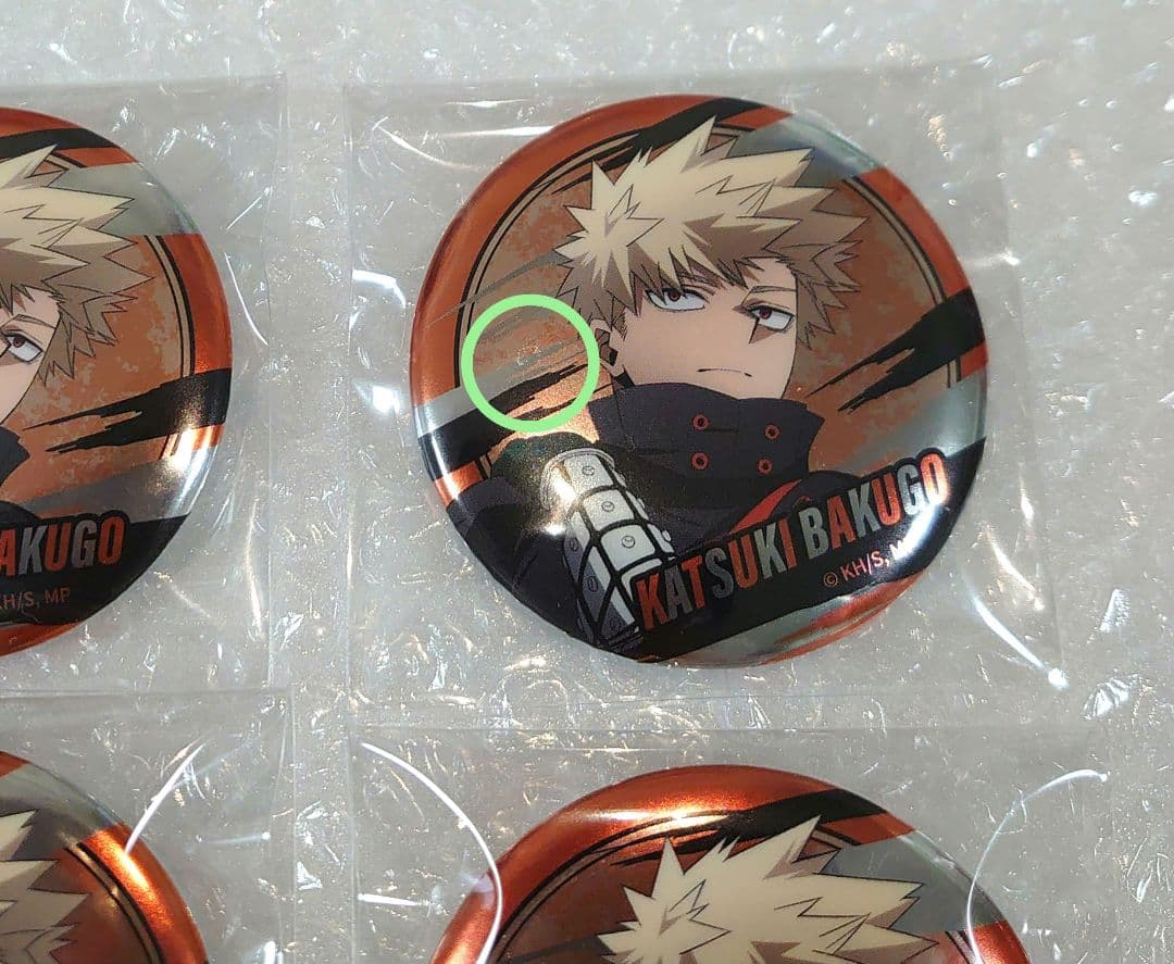 僕のヒーローアカデミア　爆豪勝己　渋谷　東急　メタル缶バッジ　特典　カード
