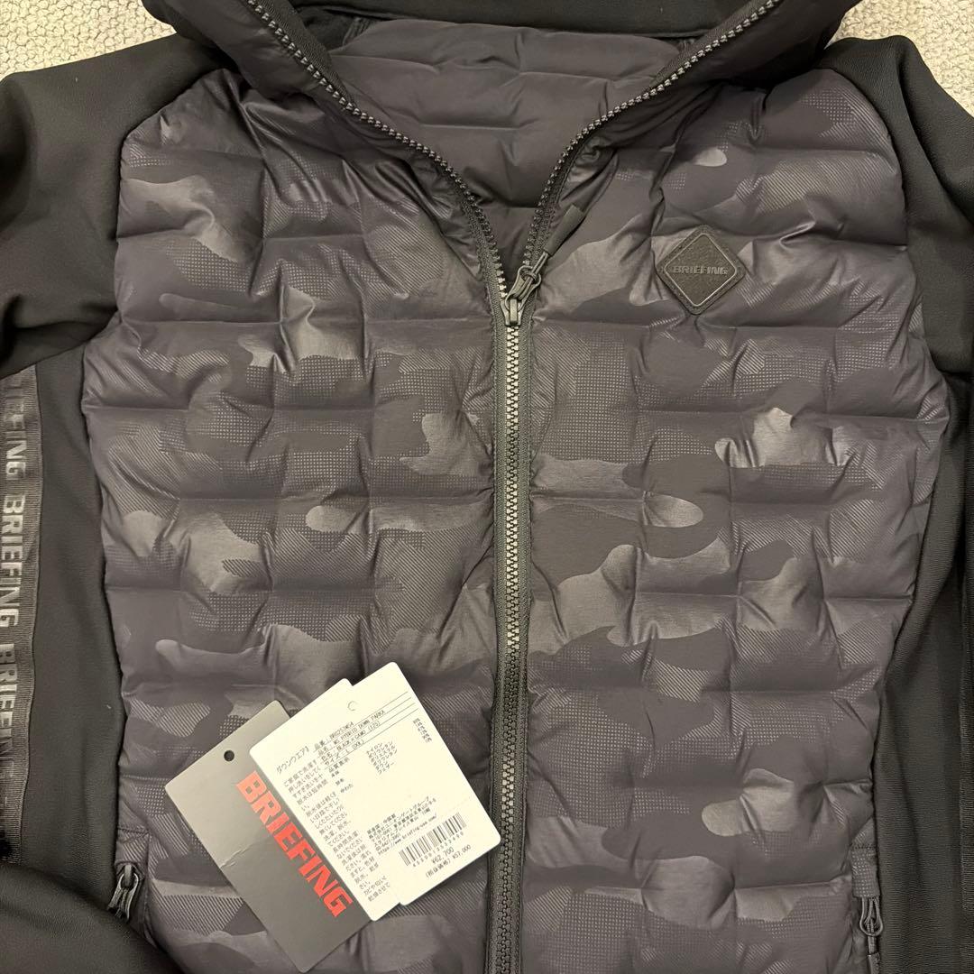 新品 ブリーフィング MEN’S HYBRID DOWN PARKA カモ L