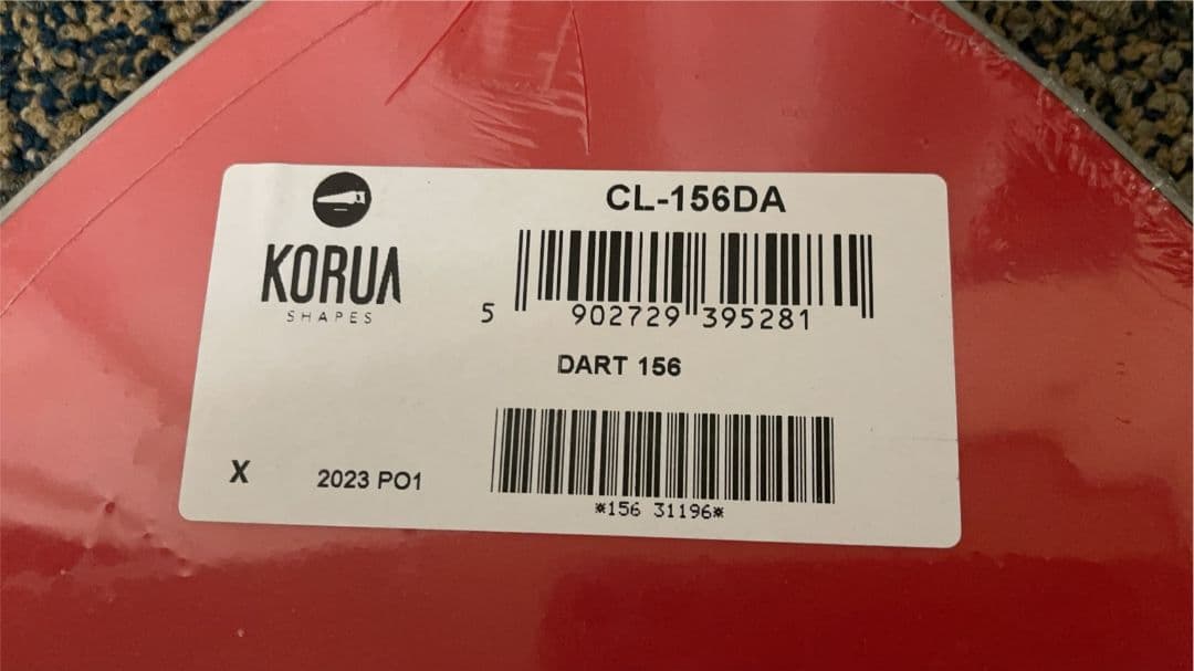 新品■Korua SHAPES DART 156 コルア　シェーブス　ダート