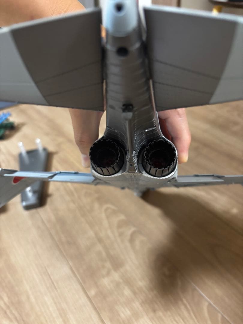 F-4EJ改をつくる(完成品) 一部破損あり・プラスチック製のクリアケース付き
