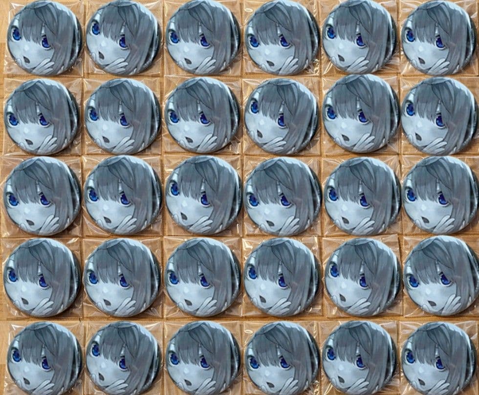 五等分の花嫁 TheキャラSHOP モノクロ 四葉 缶バッジ 30点