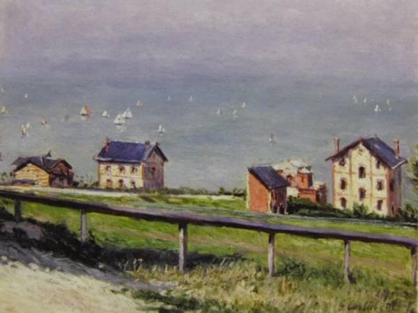 ギュスターヴ・カイユボット、「トゥルーヴィルのレガッタ」、希少な画集より