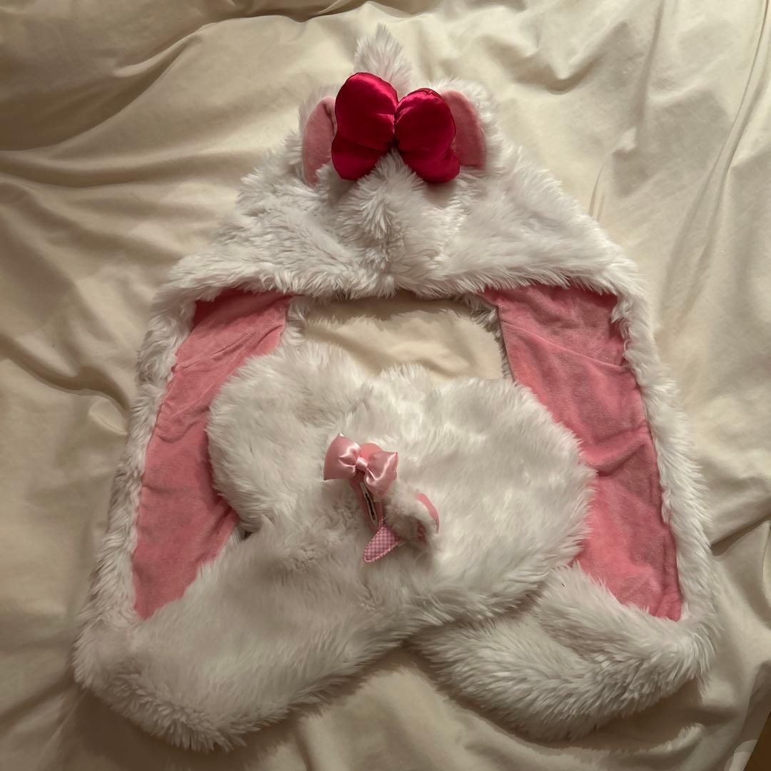 ディズニー　Disney マフラーキャップ　ファンキャップ　ヘアピンマリーちゃん
