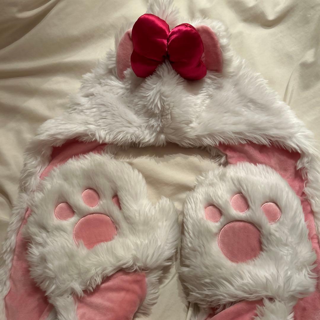 ディズニー　Disney マフラーキャップ　ファンキャップ　ヘアピンマリーちゃん