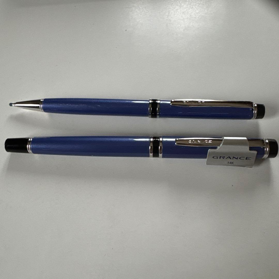 パイロット　2010年限定万年筆　Ｆニブ　細字　ボールペン　グランセ　あじさい