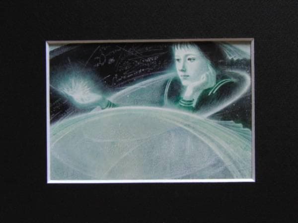 東逸子、少女、希少画集画、新品高級額・額装付、状態良好