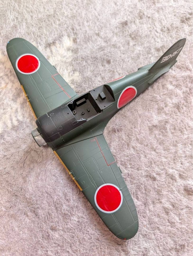 マルシン　金属製モデル　局地戦闘機　雷電　1/48　スタンド付