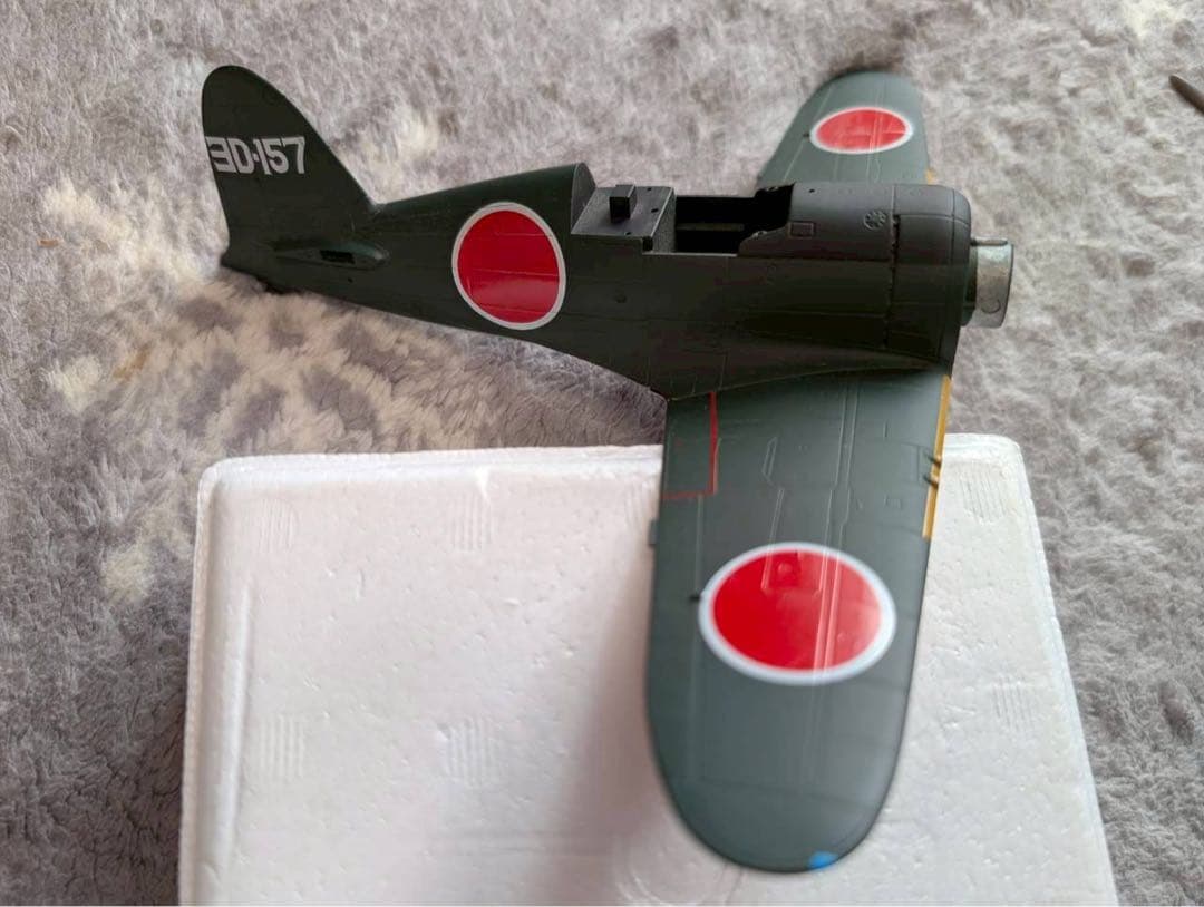 マルシン　金属製モデル　局地戦闘機　雷電　1/48　スタンド付