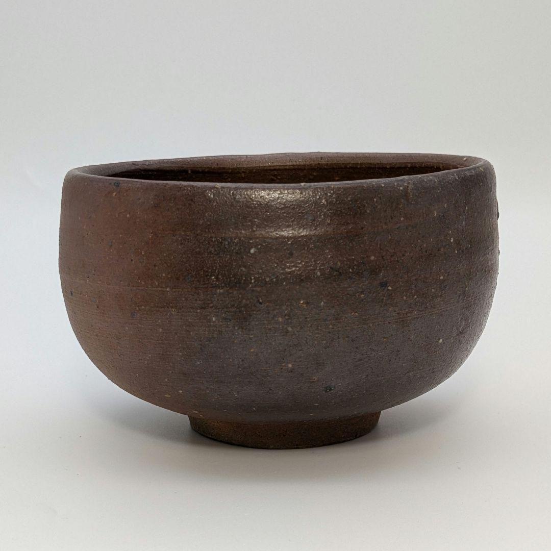 岡山県重要無形文化財 伊勢崎満 備前焼 茶盌 共箱栞 抹茶碗 抹茶茶碗 茶道具