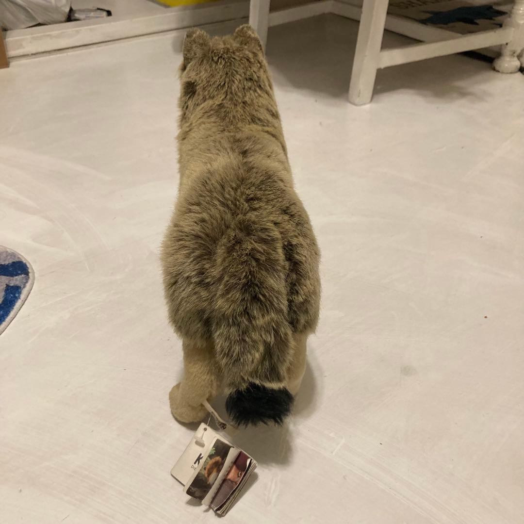 ドイツ製狼おおかみのリアルなぬいぐるみ 中型