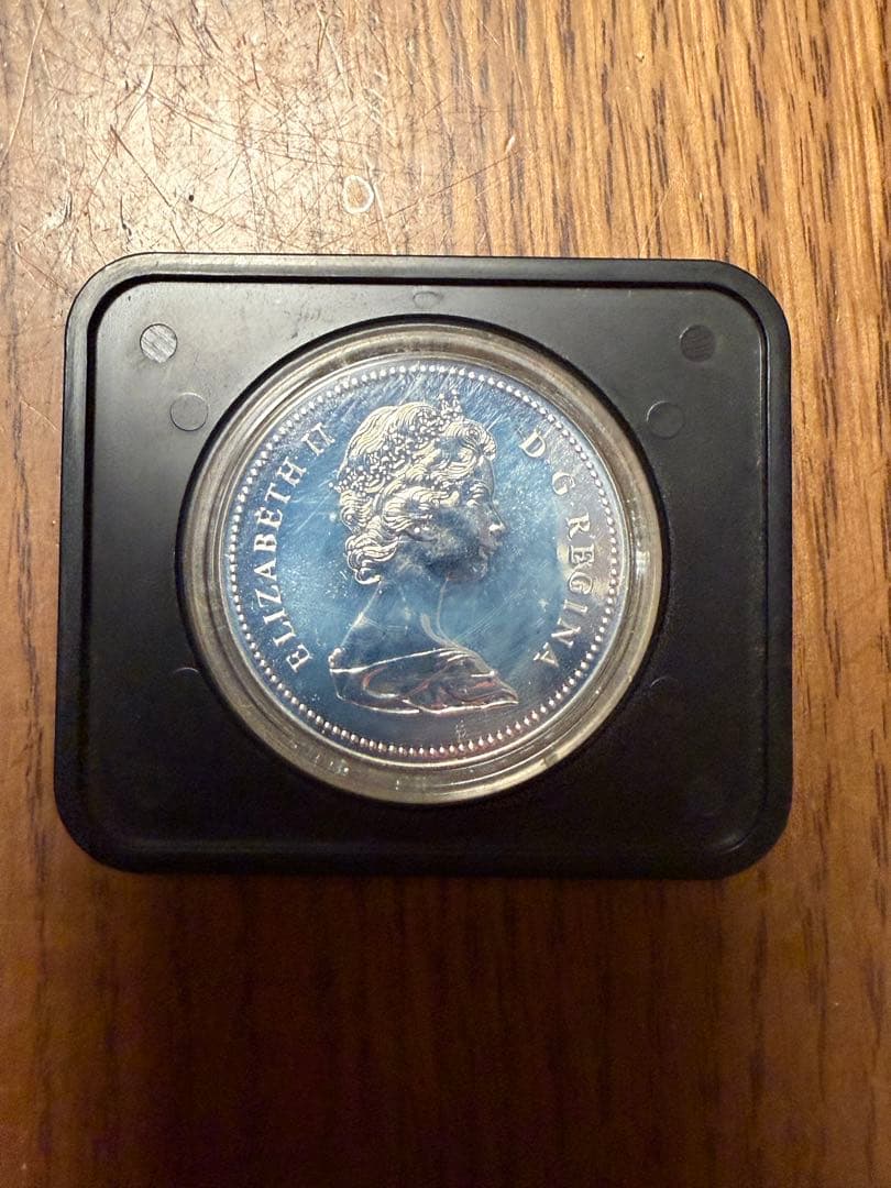 カナダ　1ドル プルーフ銀貨 国会図書館100周年 1976年　お値下げ可能