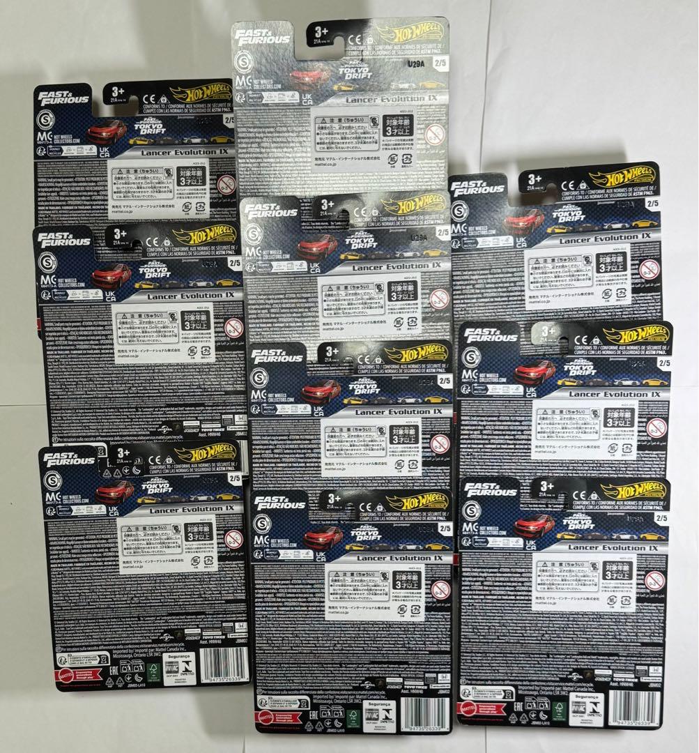 ホットウィール　ワイルドスピード　 Lancer Evolution 10台