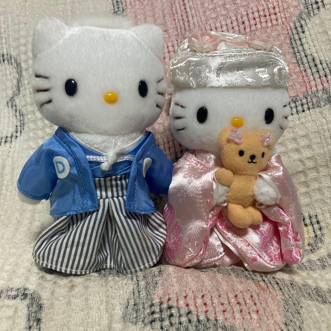 サンリオ　ハローキティ　ウチカケSセット 2002年　ウエディングドール