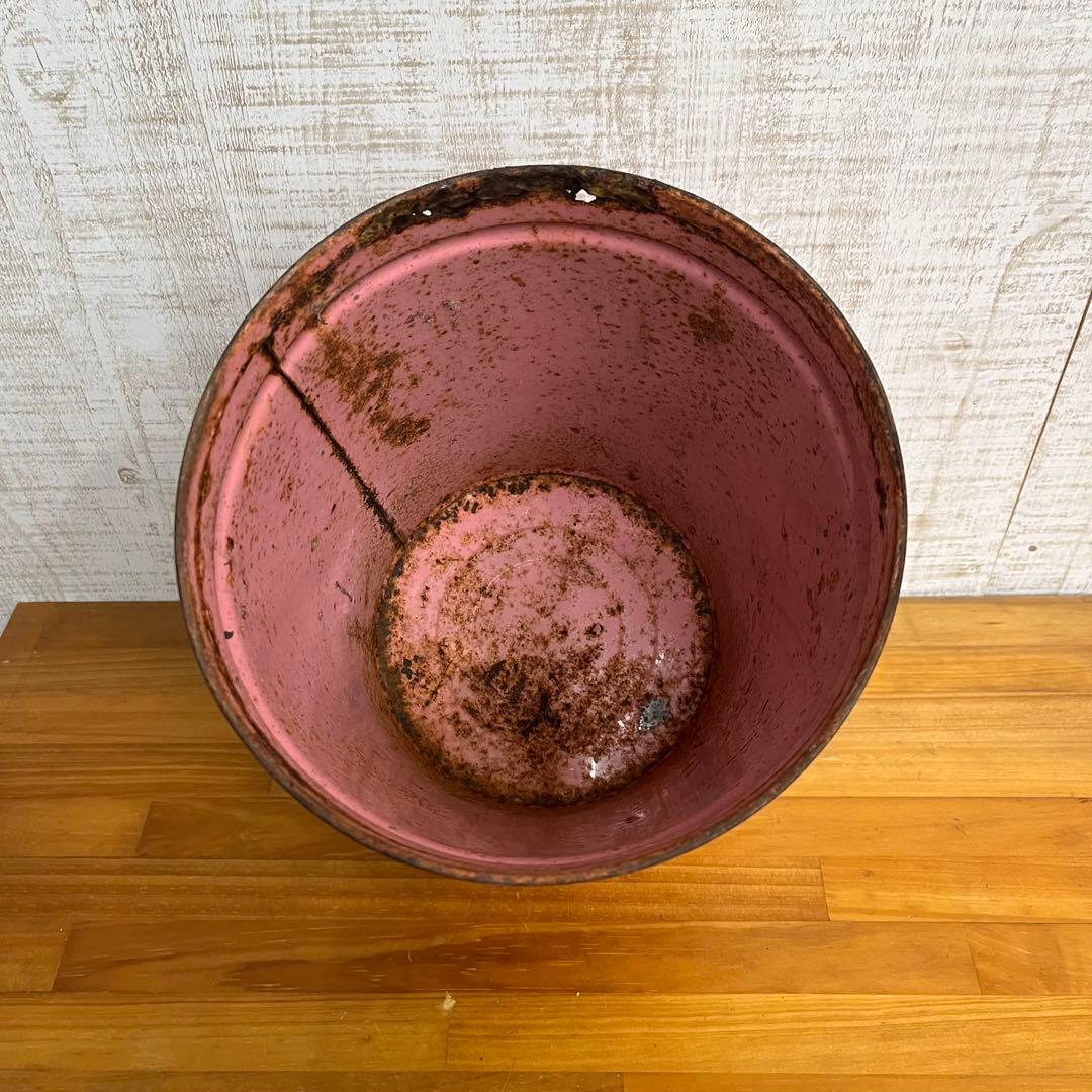 【アンティーク】Bunbuku ブンブク ブリキバケツ ダストボックス ゴミ箱