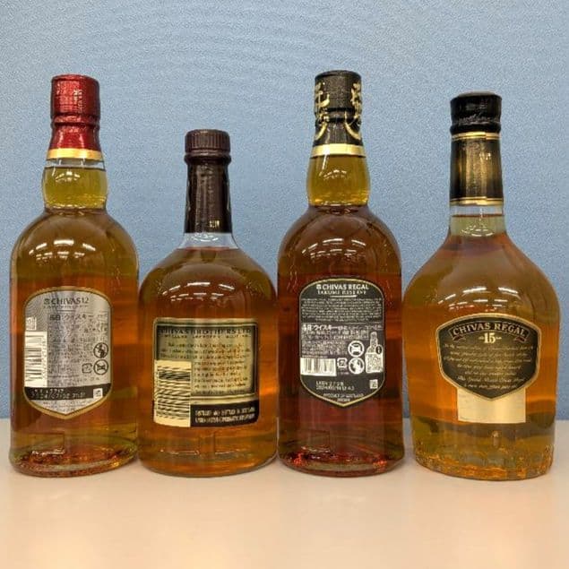 シーバスリーガル12年、匠リザーブ、15年　飲み比べ4本セット