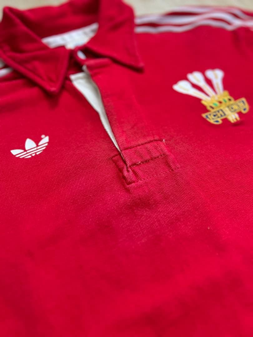 レアモデル 80s ウェールズ代表モデル ラグビージャージ アディダス