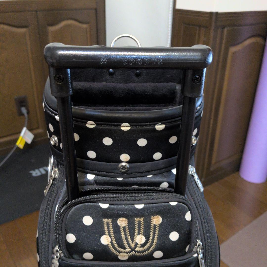 M・U SPORTS ドット柄キャディバッグ　キャスター付