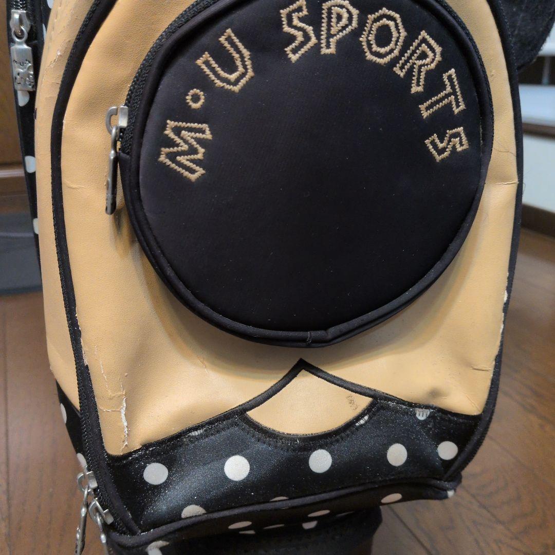 M・U SPORTS ドット柄キャディバッグ　キャスター付
