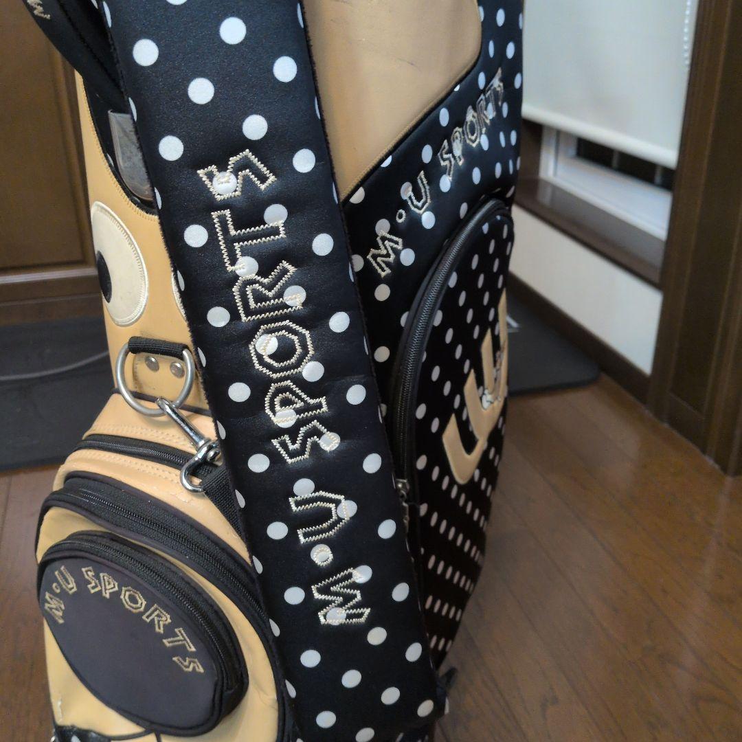 M・U SPORTS ドット柄キャディバッグ　キャスター付