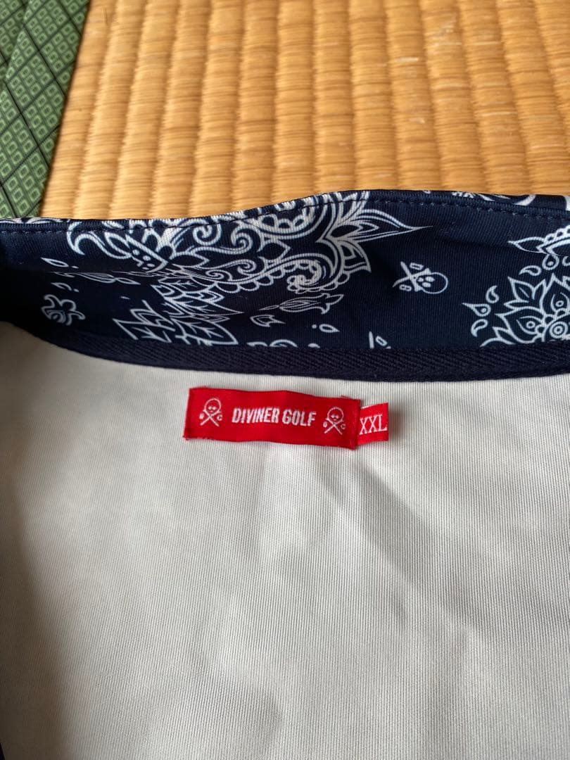 N724 DIVINER GOLF セットアップ ペイズリー ネイビー 総柄