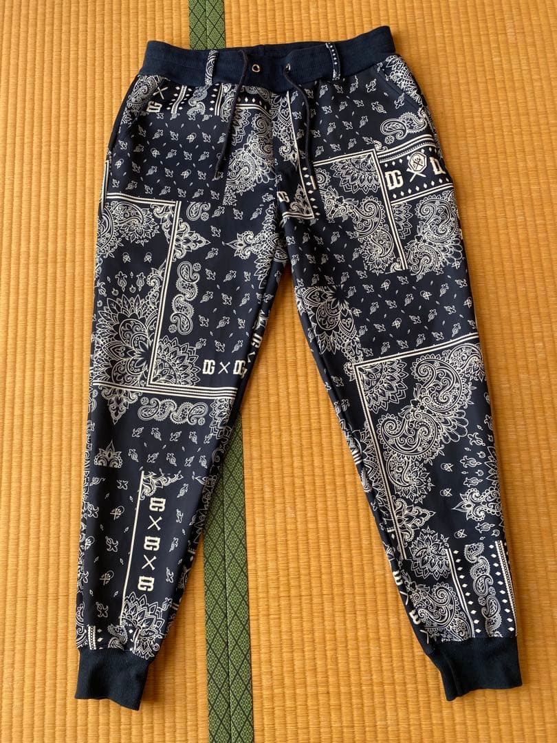 N724 DIVINER GOLF セットアップ ペイズリー ネイビー 総柄